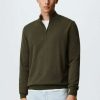 Clothing * | Mango Tenp Jumper Olivengrun