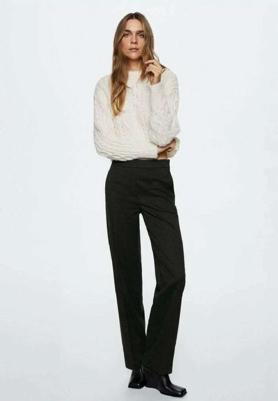 Clothing * | Mango Eva Trousers Grau