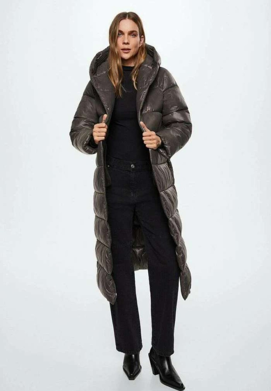 Clothing * | Mango Cloud Winter Coat Mittelbraun