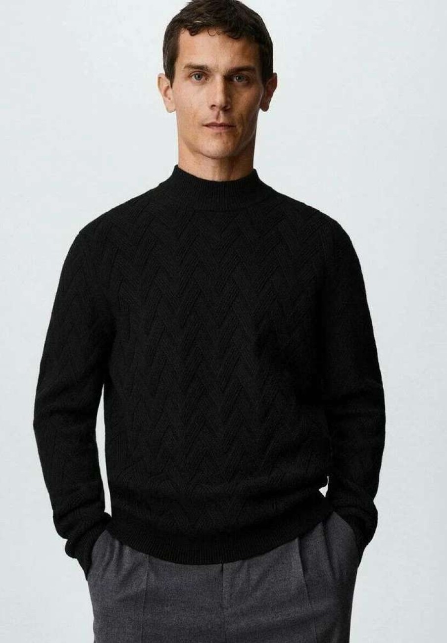 Clothing * | Mango Flecha Jumper Noir