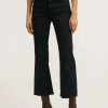 Clothing * | Mango Flared Jeans Black Denim