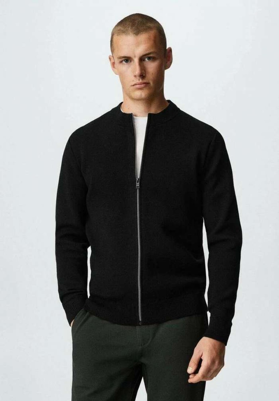 Clothing * | Mango Luxusc Cardigan Schwarz