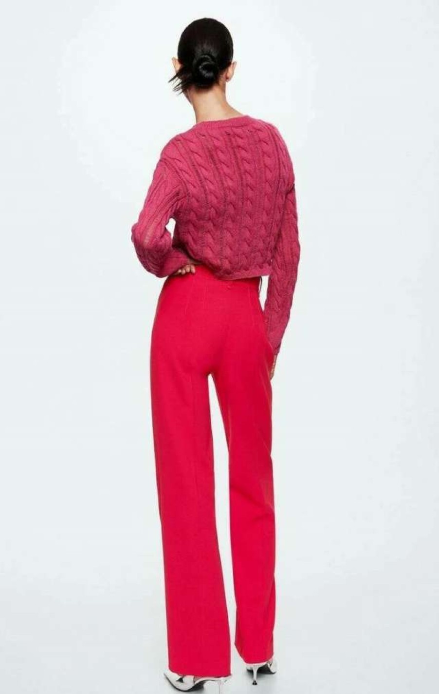 Clothing * | Mango Maca Trousers Fuchsia