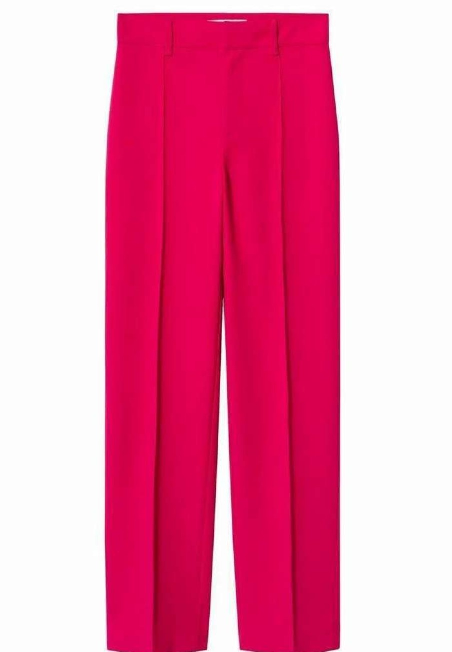 Clothing * | Mango Maca Trousers Fuchsia