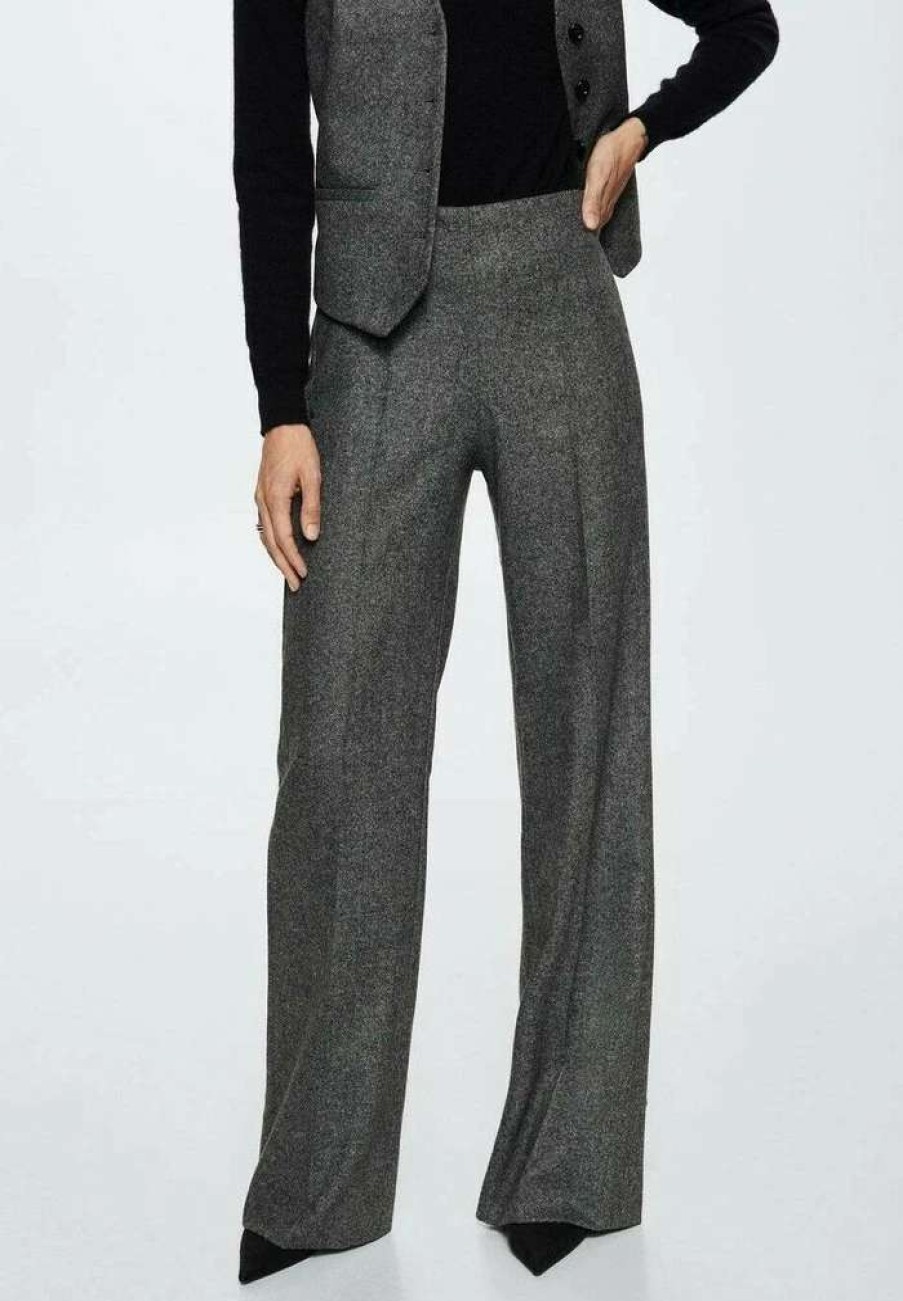 Clothing * | Mango Blake Trousers Grey