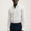 Clothing * | Mango Formal Shirt Weis