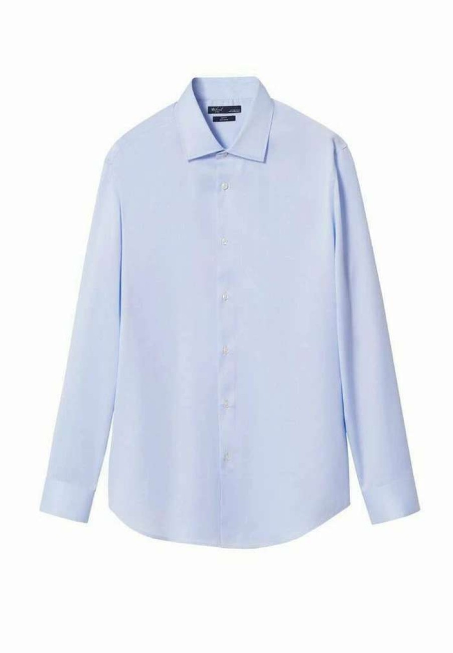 Clothing * | Mango Emporda Formal Shirt Sky Blue