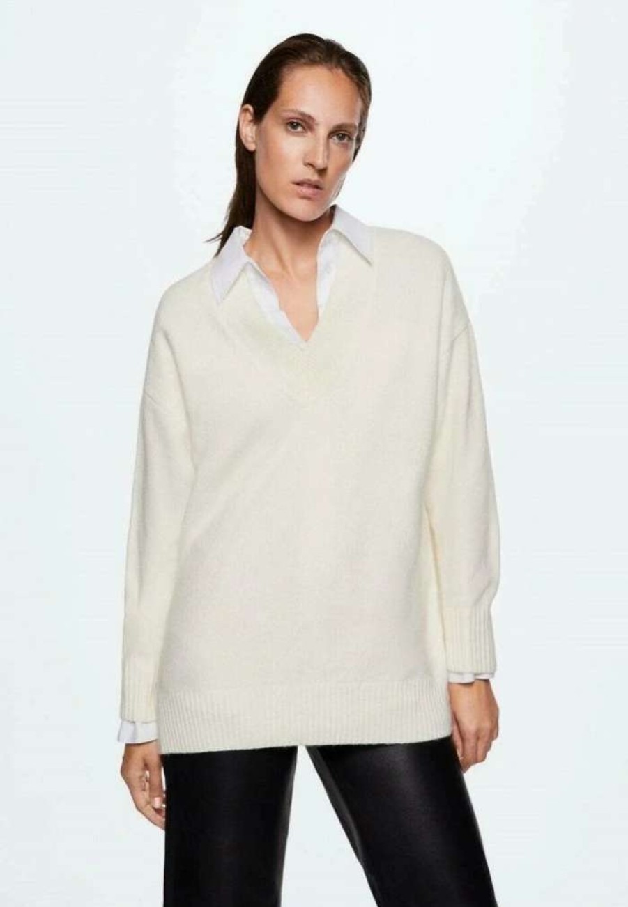 Clothing * | Mango Taldorav Jumper Sandfarvet