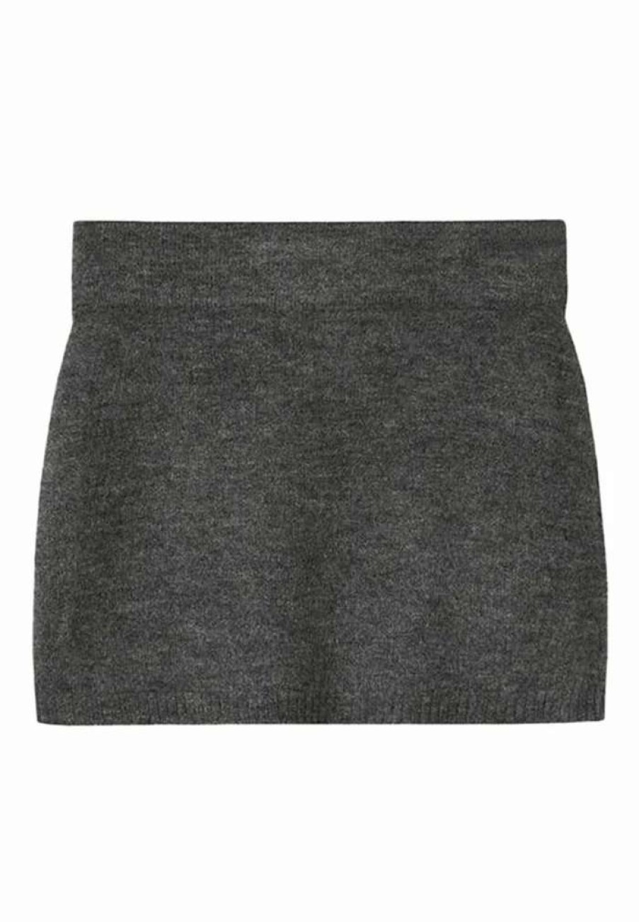 Clothing * | Mango Mini Skirt Mellem Lynggra