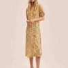 Clothing * | Mango Lucy Day Dress Vanilla Yellow