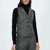 Clothing * | Mango Blake Waistcoat Grau