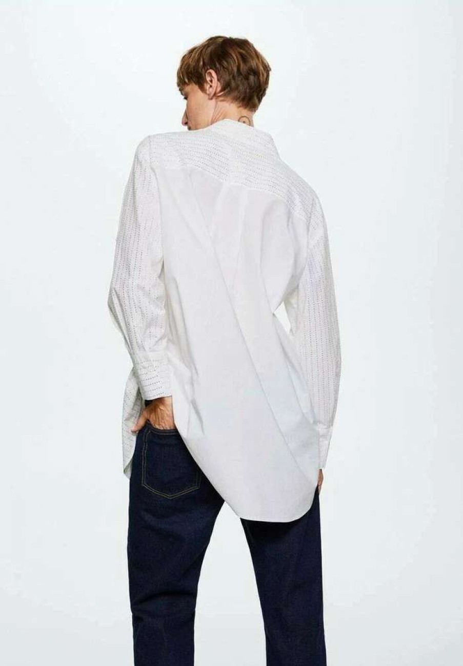 Clothing * | Mango Bellish Button-Down Blouse Off White