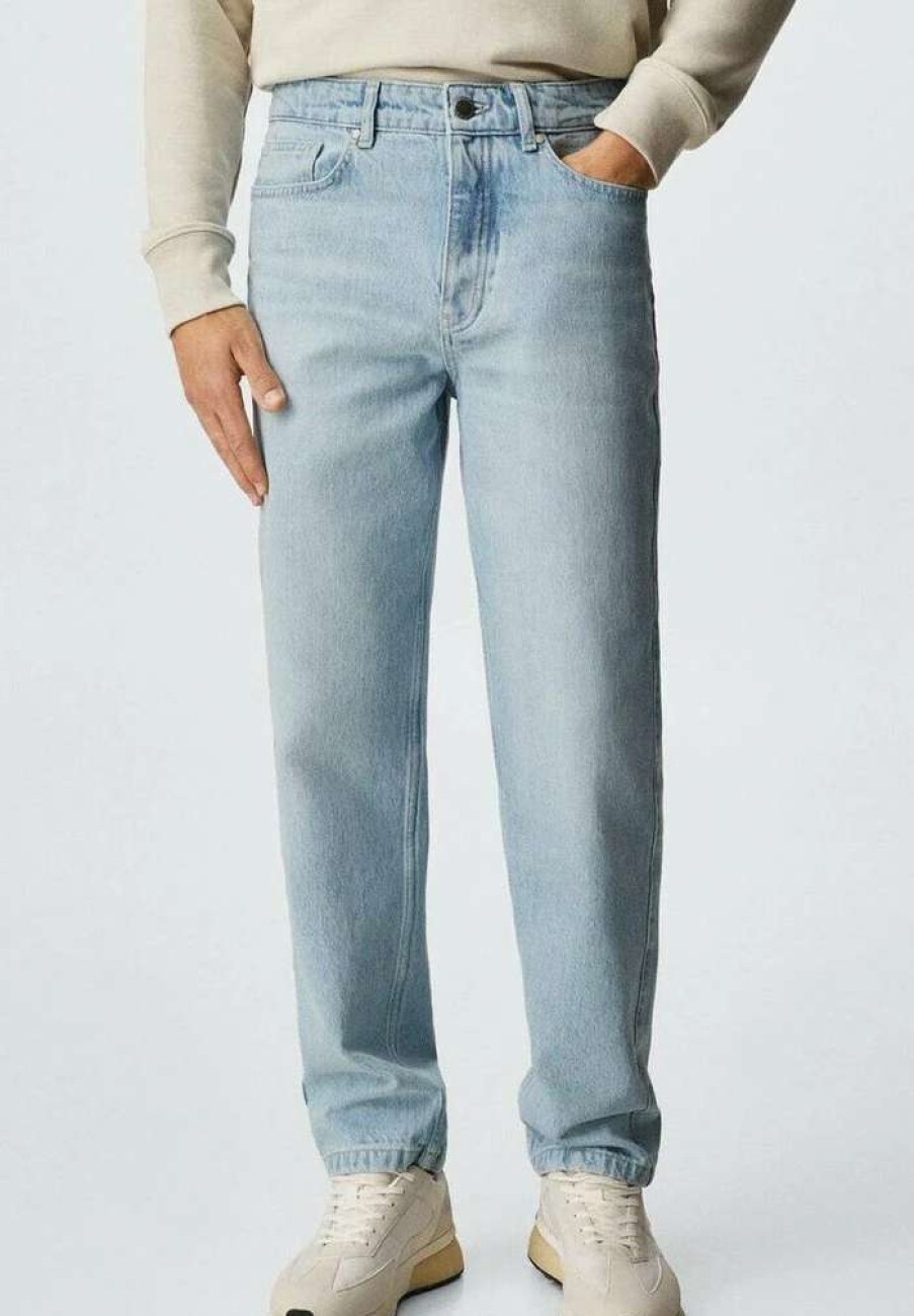 Clothing * | Mango Hillary Straight Leg Jeans Light Blue