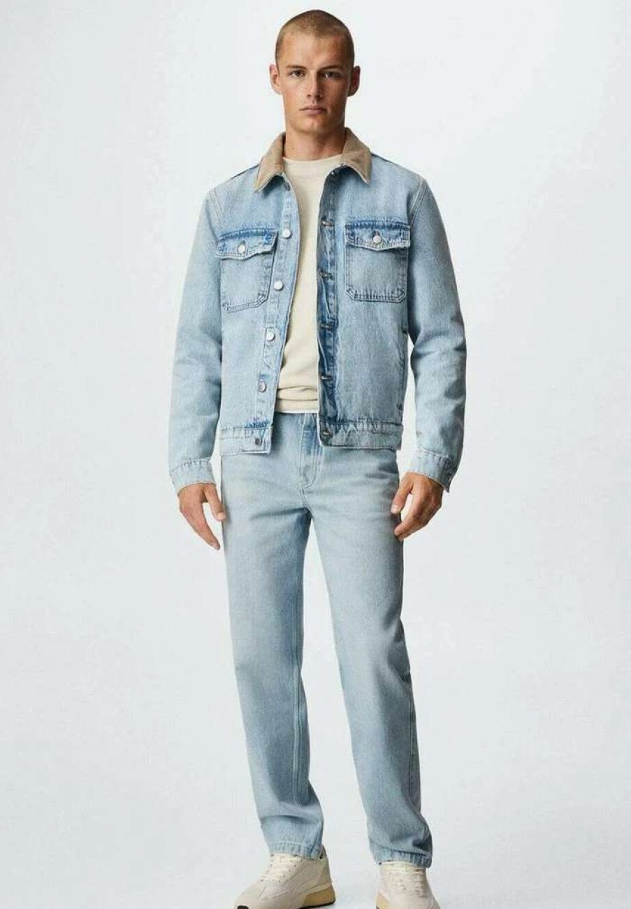 Clothing * | Mango Hillary Straight Leg Jeans Light Blue