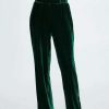 Clothing * | Mango Jungly-A Trousers Vert Fonce