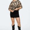 Clothing * | Mango Zebra Jumper Ecru