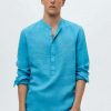 Clothing * | Mango Bolar Shirt Blau