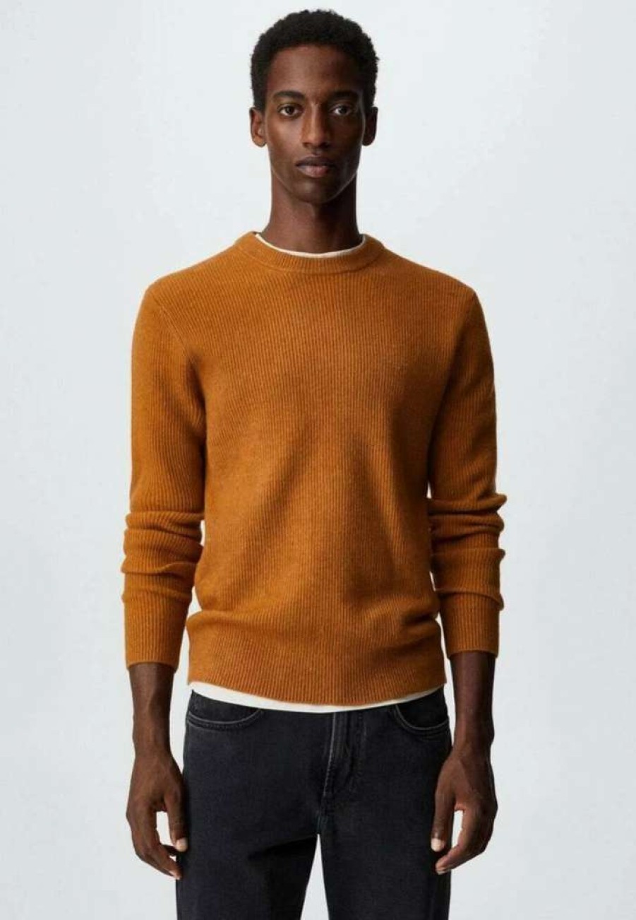 Clothing * | Mango Park Jumper Mustard