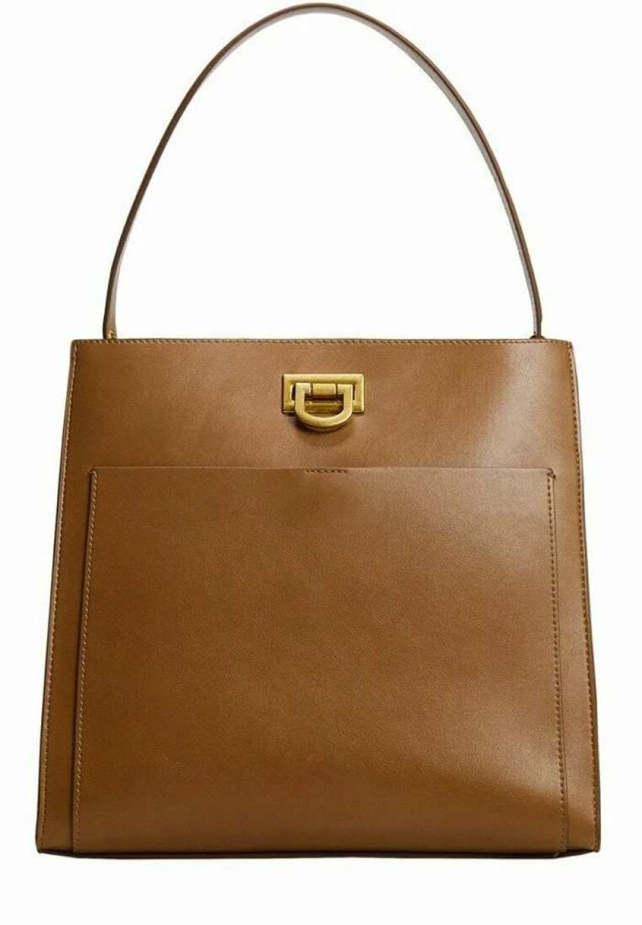 Accessoires * | Mango Egipto Handbag Medium Brown