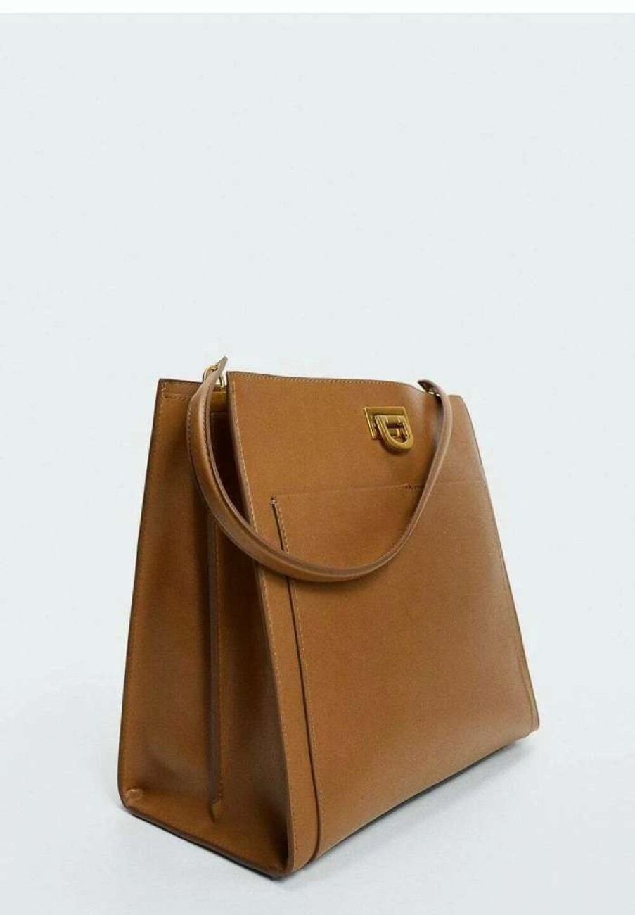 Accessoires * | Mango Egipto Handbag Medium Brown