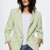 Clothing * | Mango Alfred Blazer Pastellgrun