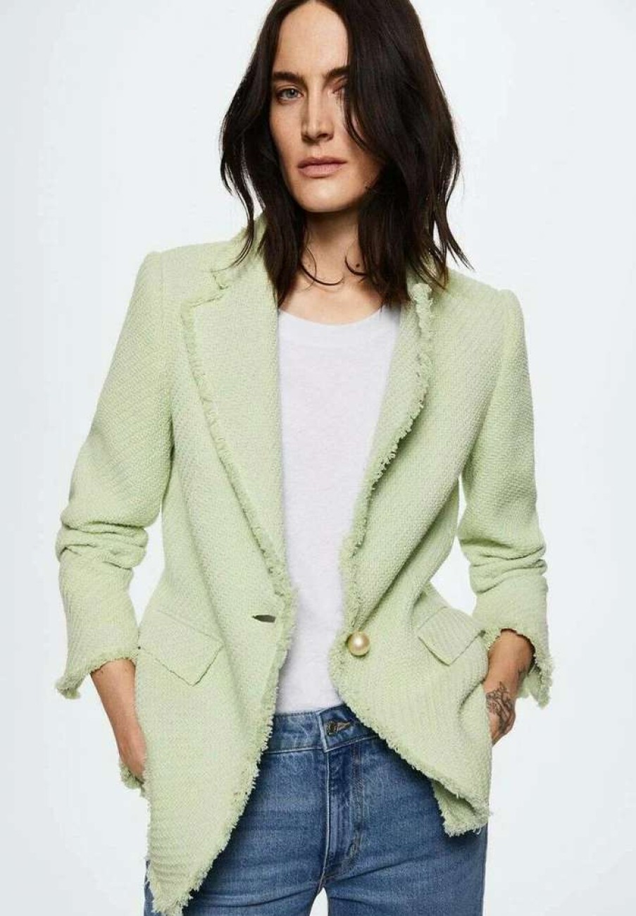 Clothing * | Mango Alfred Blazer Pastellgrun