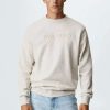 Clothing * | Mango Logoc Sweatshirt Beige