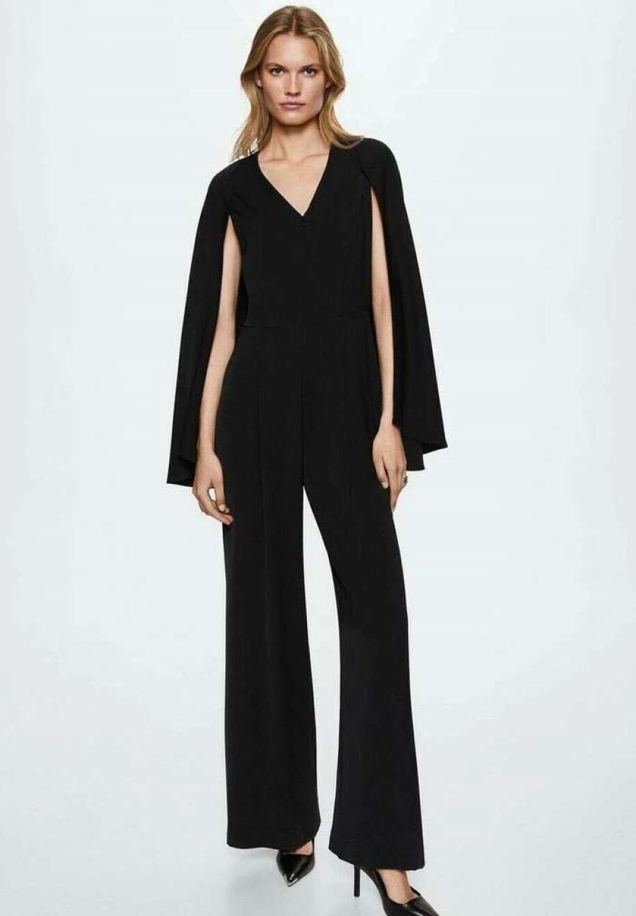 Clothing * | Mango Moony-L Jumpsuit Schwarz