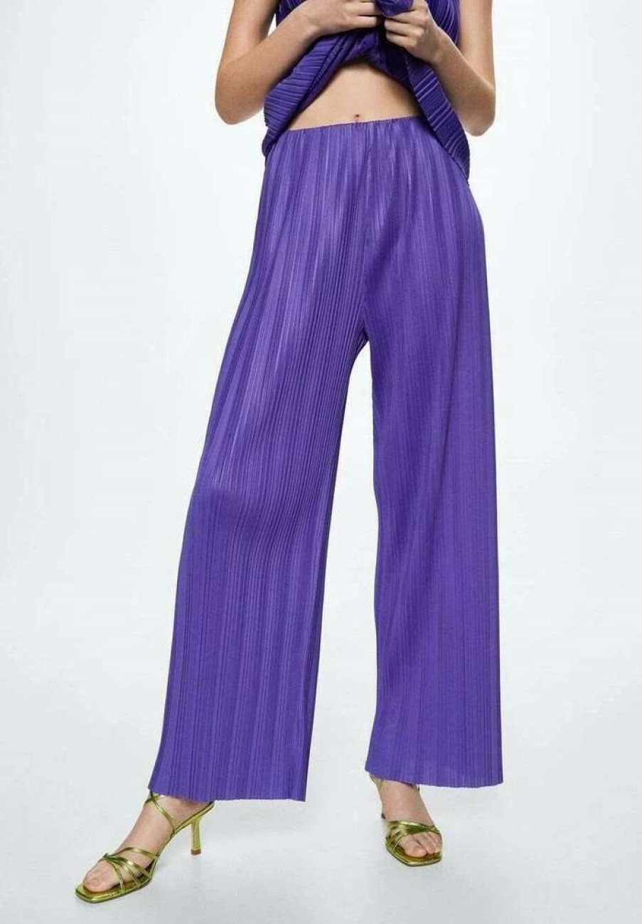 Clothing * | Mango Veronaba Trousers Violet