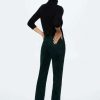 Clothing * | Mango Catalina Trousers Vert Fonce