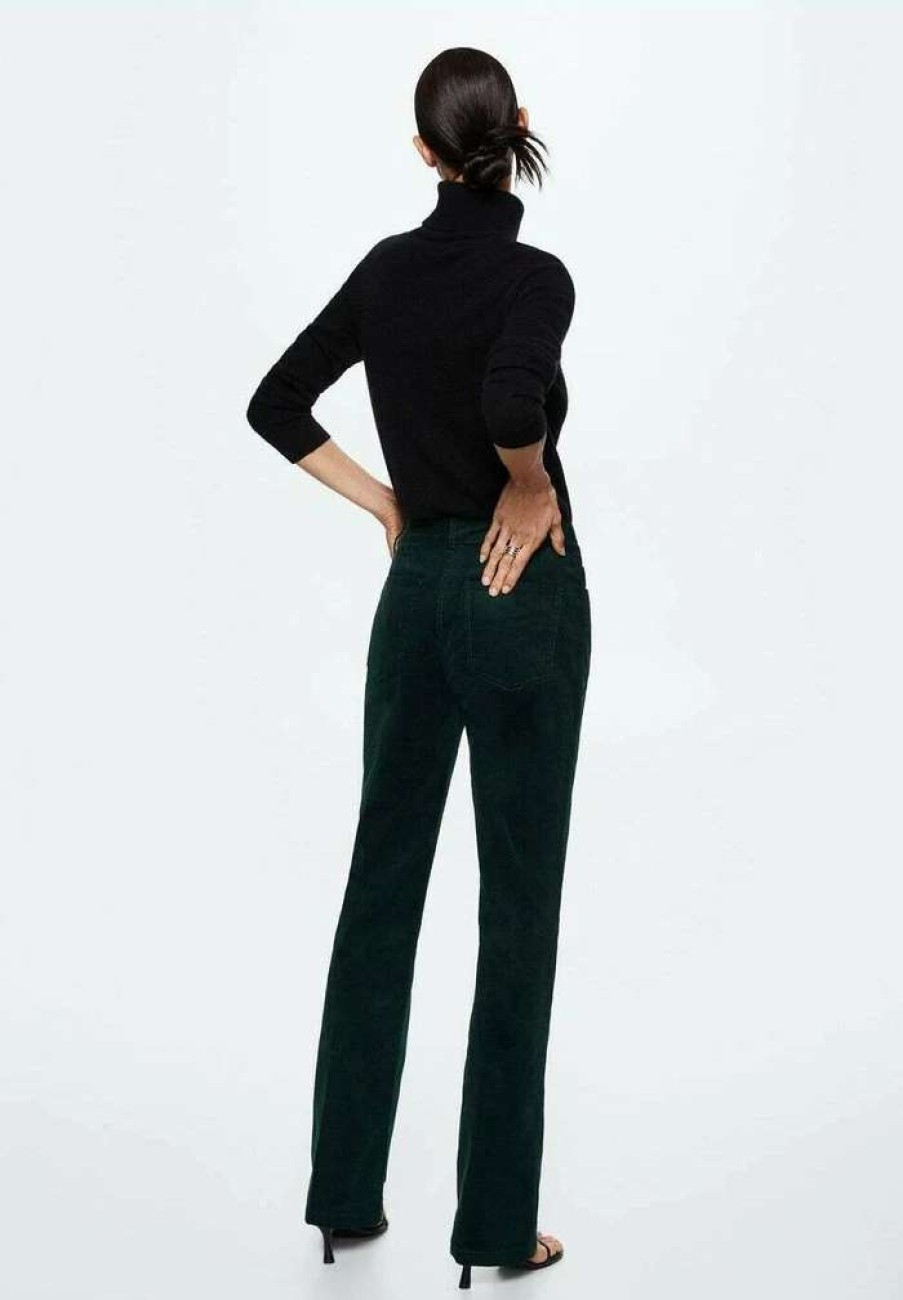 Clothing * | Mango Catalina Trousers Vert Fonce