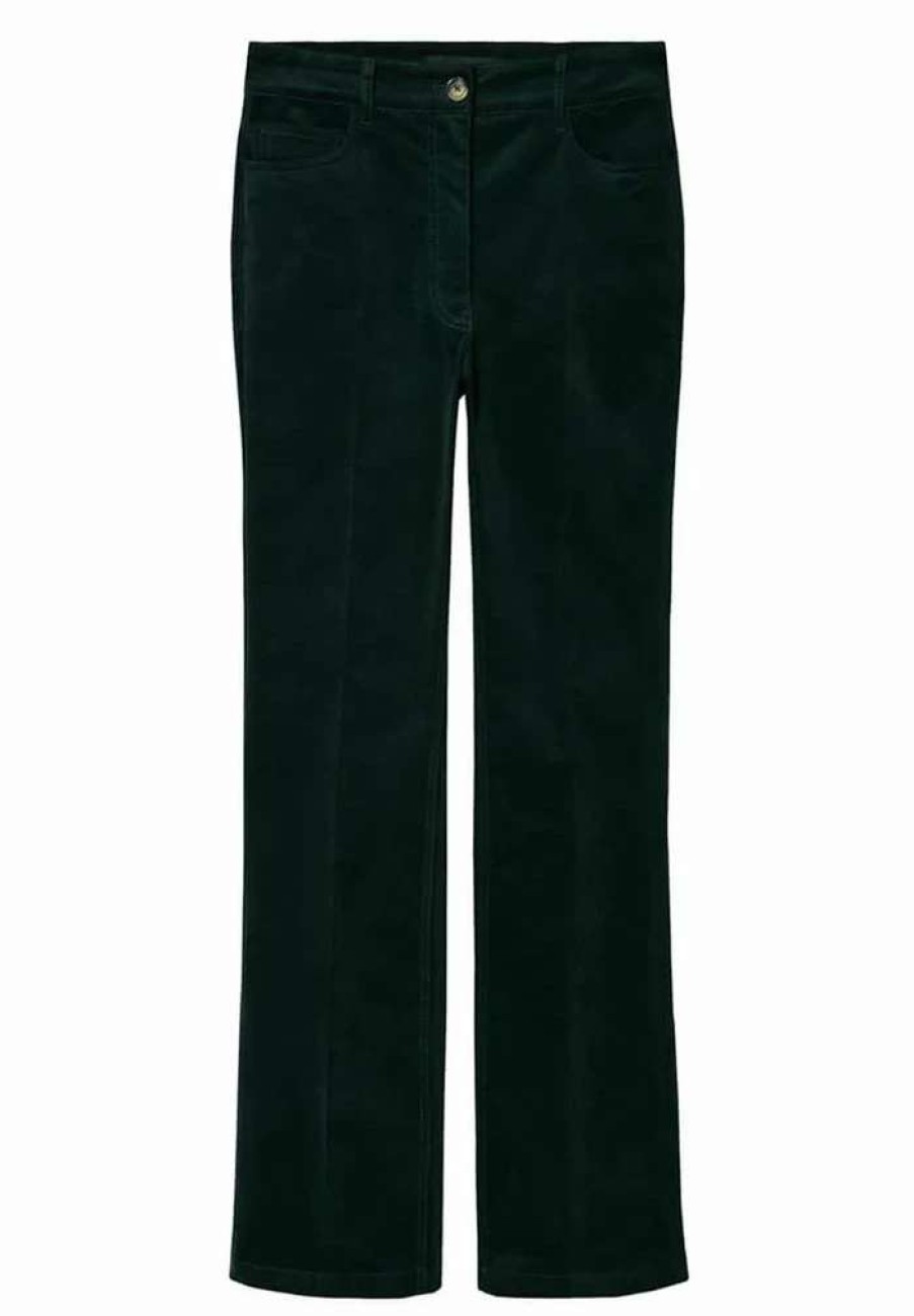 Clothing * | Mango Catalina Trousers Vert Fonce