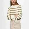 Clothing * | Mango Hummus Jumper Sandfarvet