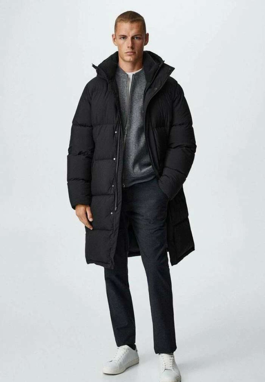 Clothing * | Mango Oslo Down Coat Schwarz