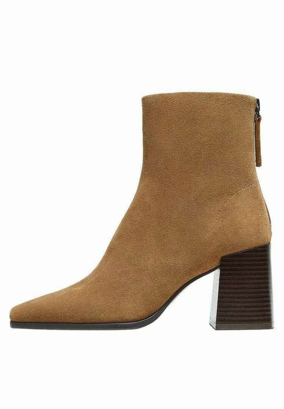 Shoe * | Mango Ankle Boots Tobacco-Braun