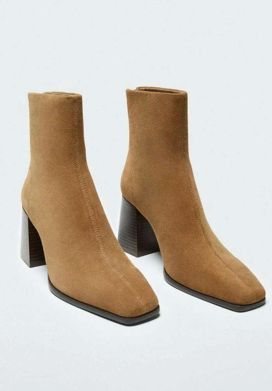 Shoe * | Mango Ankle Boots Tobacco-Braun