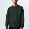 Clothing * | Mango Ibizac Sweatshirt Vert Fonce