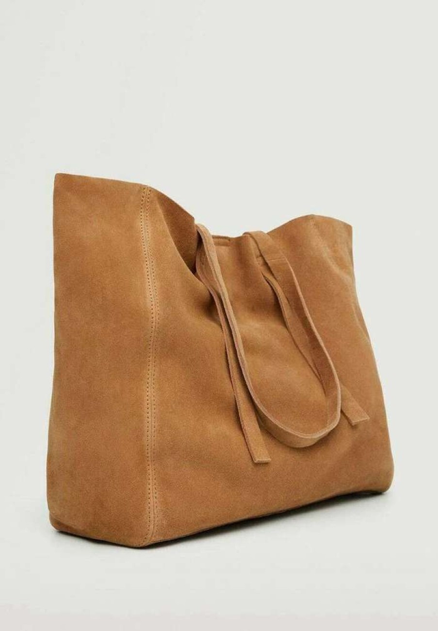 Accessoires * | Mango Fran Tote Bag Marrone Medio