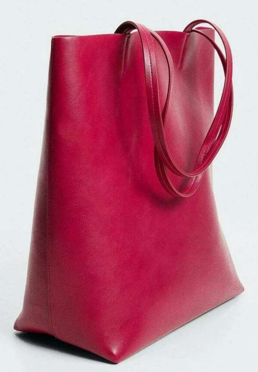 Accessoires * | Mango Rainbow Tote Bag Fuchsia