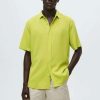 Clothing * | Mango Padul Shirt Lime