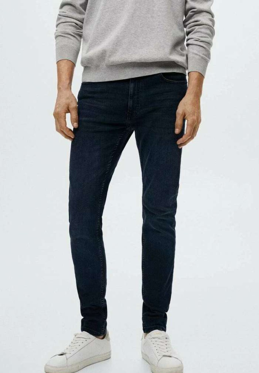 Clothing * | Mango Jude Slim Fit Jeans Bleu Fonce Intense