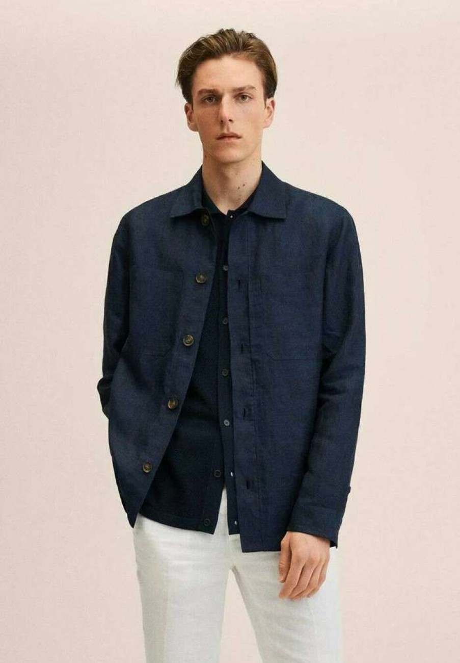 Clothing * | Mango Ueno Shirt Dark Navy