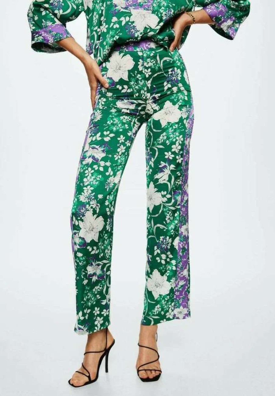 Clothing * | Mango Valeria-A Trousers Vert