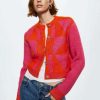 Clothing * | Mango Pinkora Cardigan Fuchsia