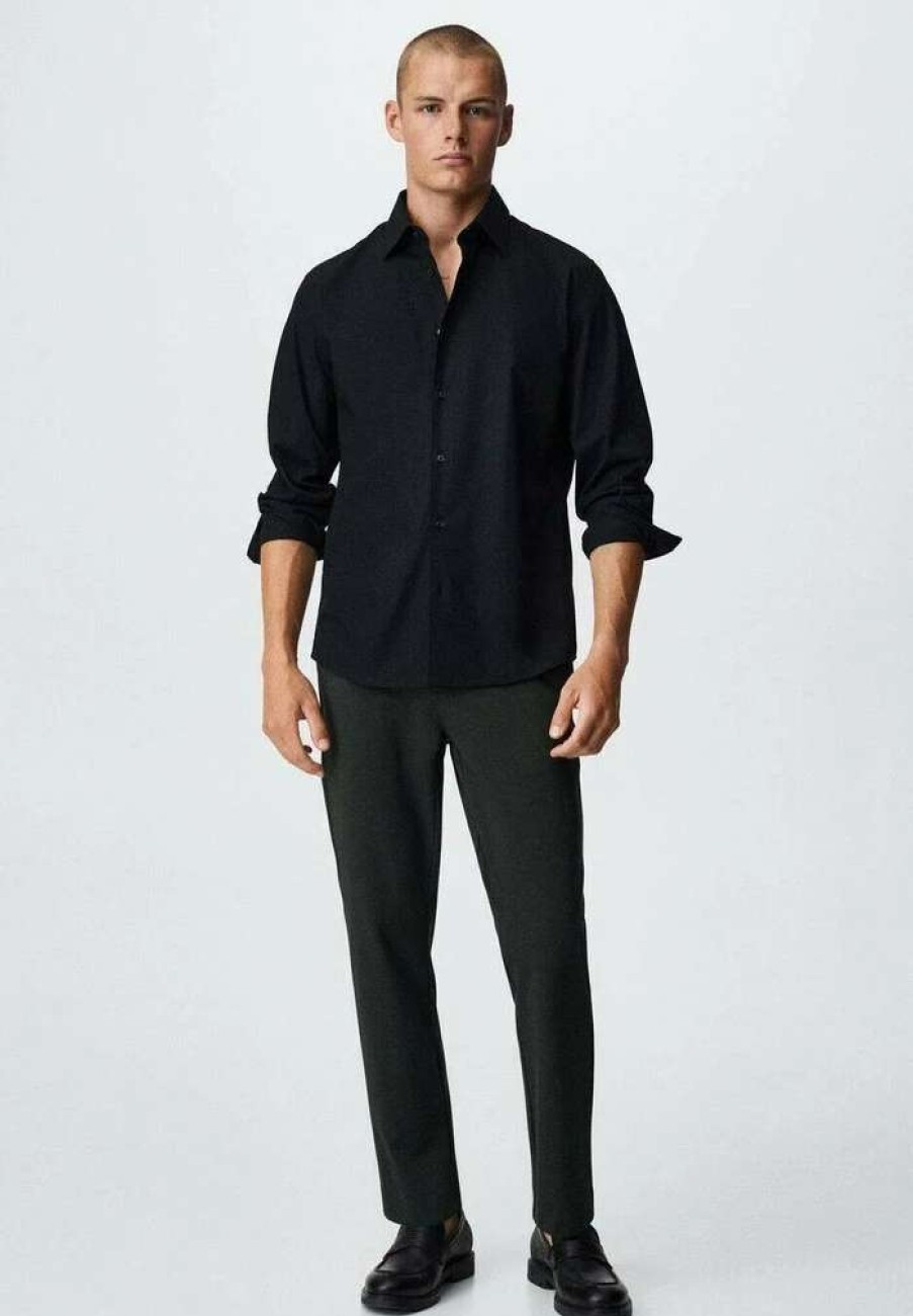 Clothing * | Mango Play Formal Shirt Black