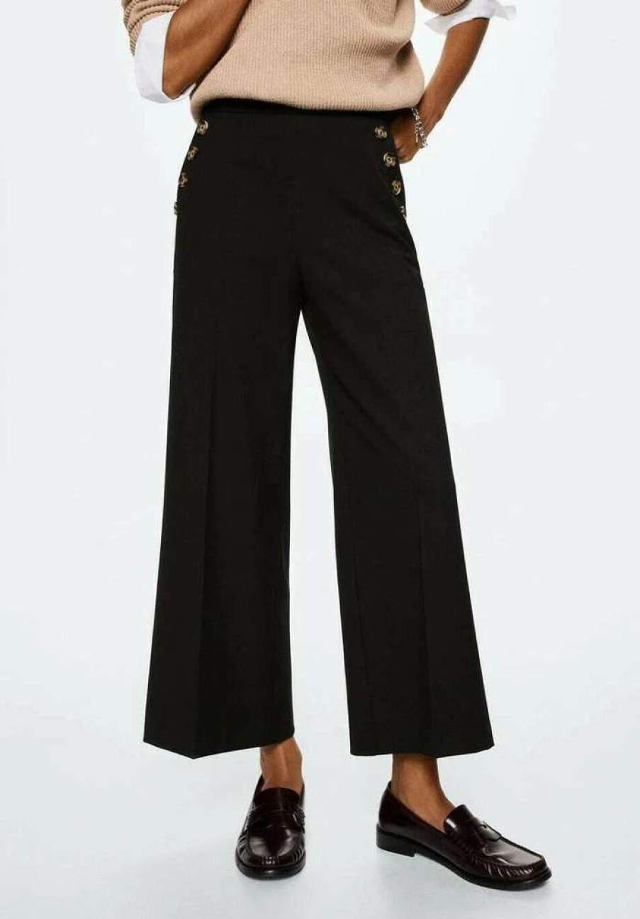 Clothing * | Mango Annie Trousers Zwart