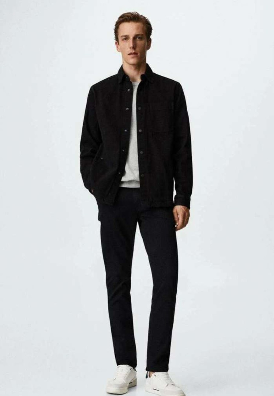 Clothing * | Mango Guy Denim Jacket Schwarz