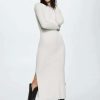 Clothing * | Mango Seoul Jumper Dress Ecru