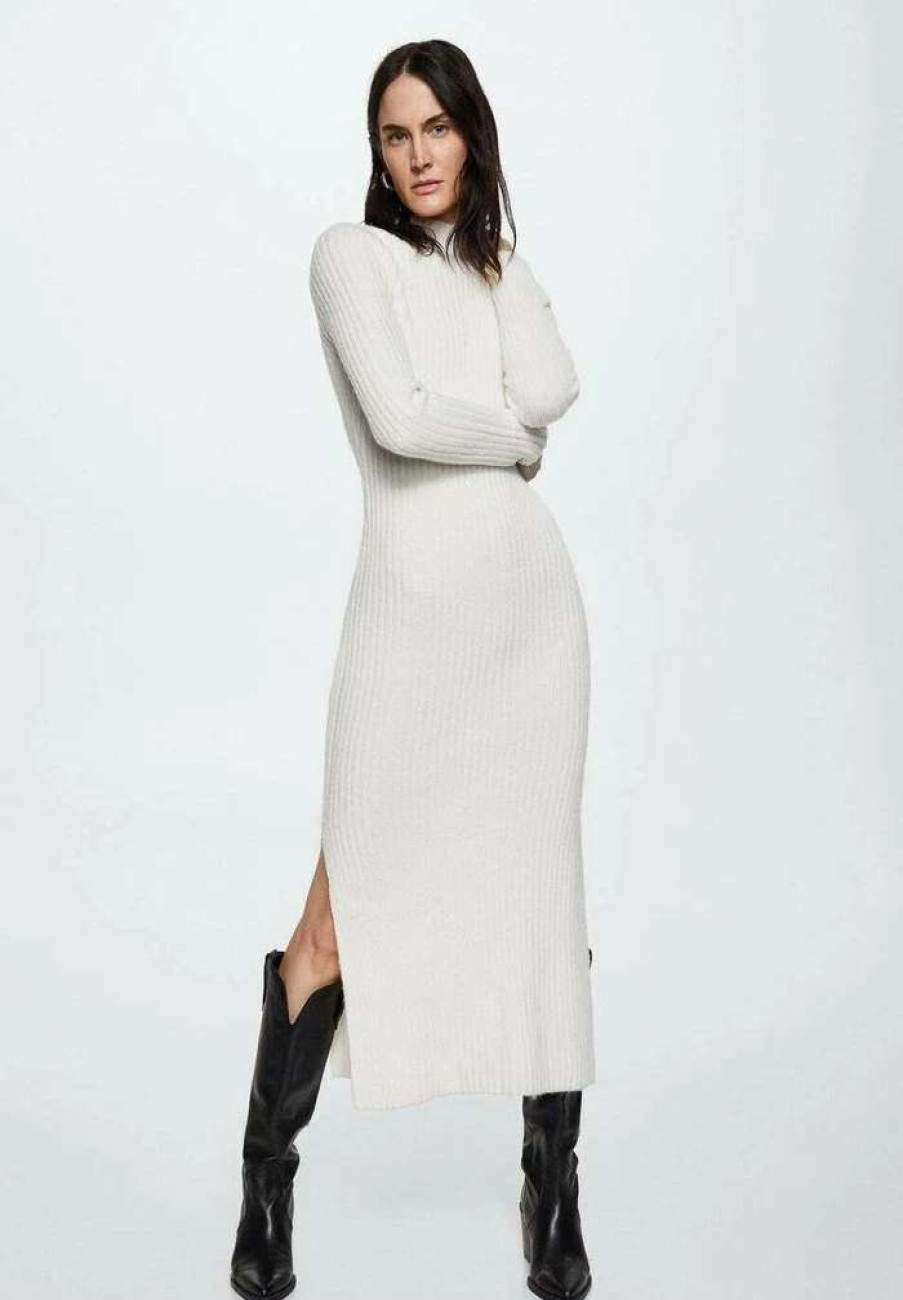 Clothing * | Mango Seoul Jumper Dress Ecru