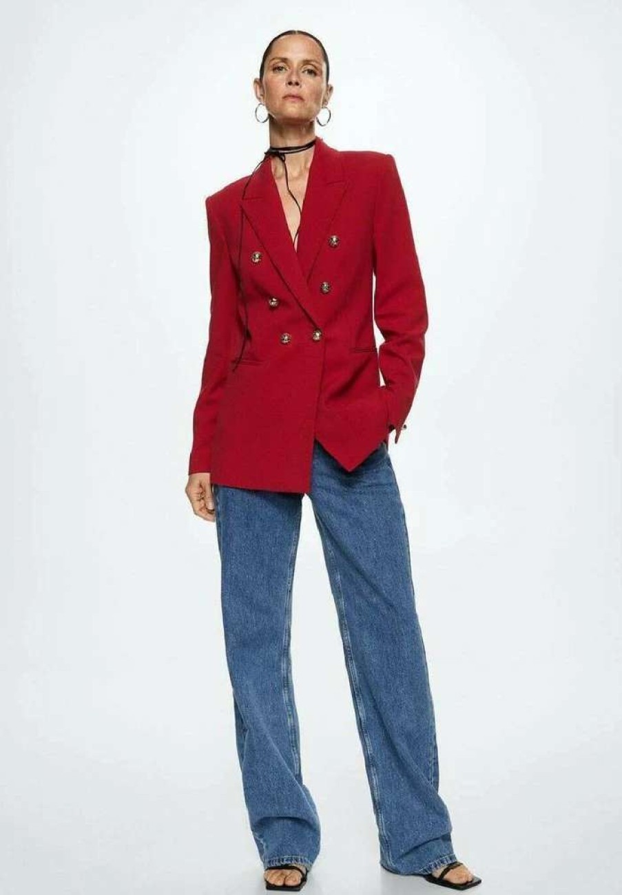 Clothing * | Mango Olivia Blazer Red